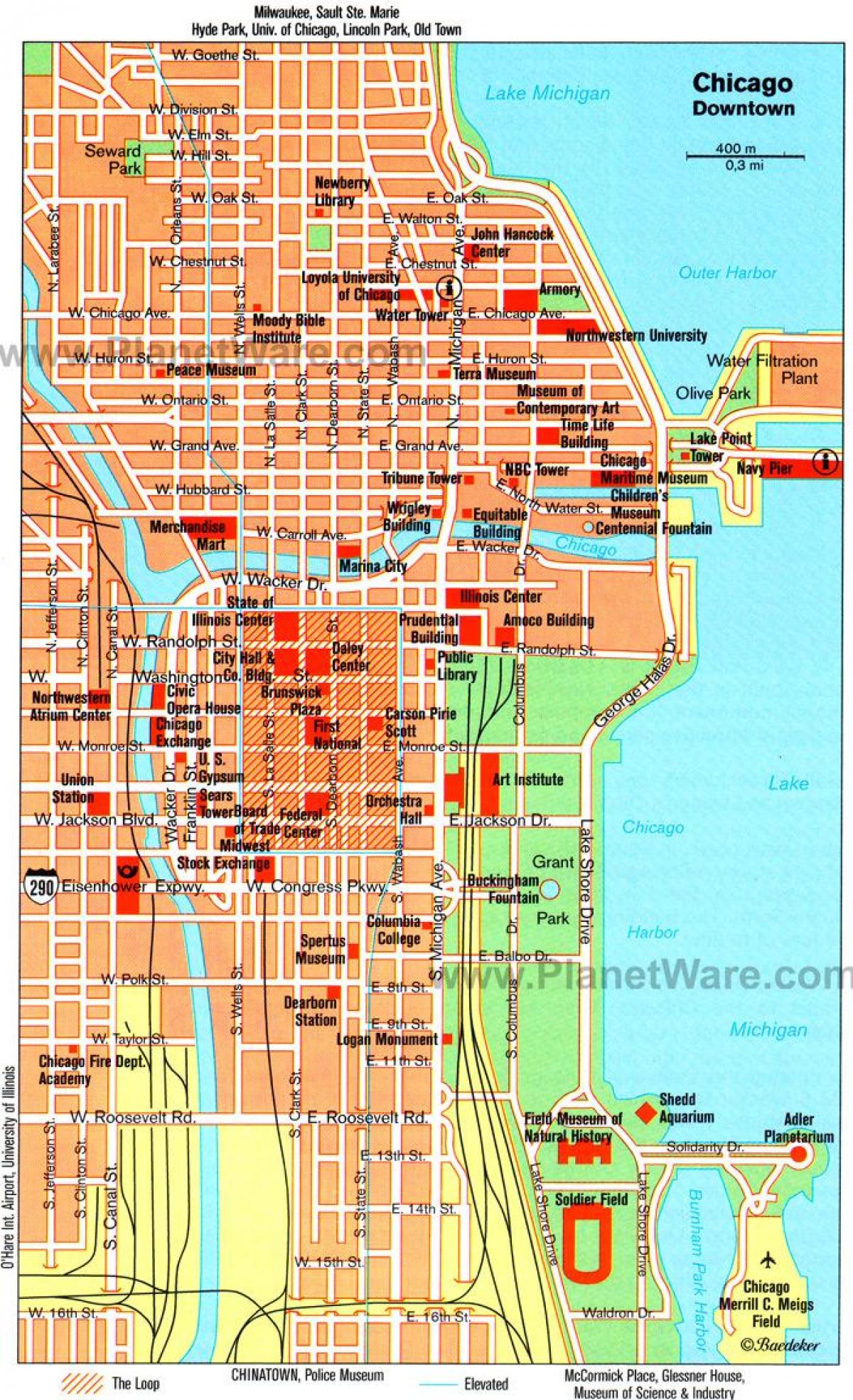 mapu Chicago atrakcie