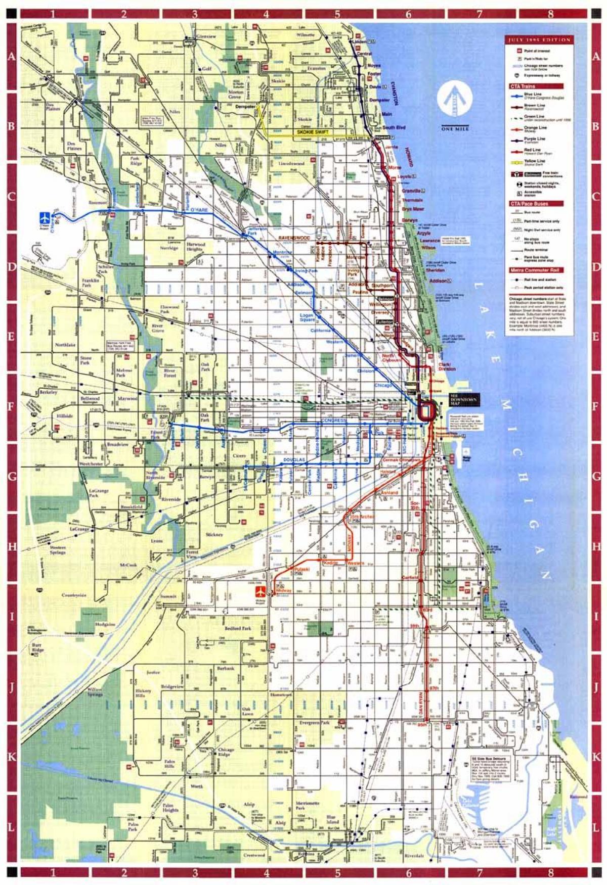 mapu Chicago city limity
