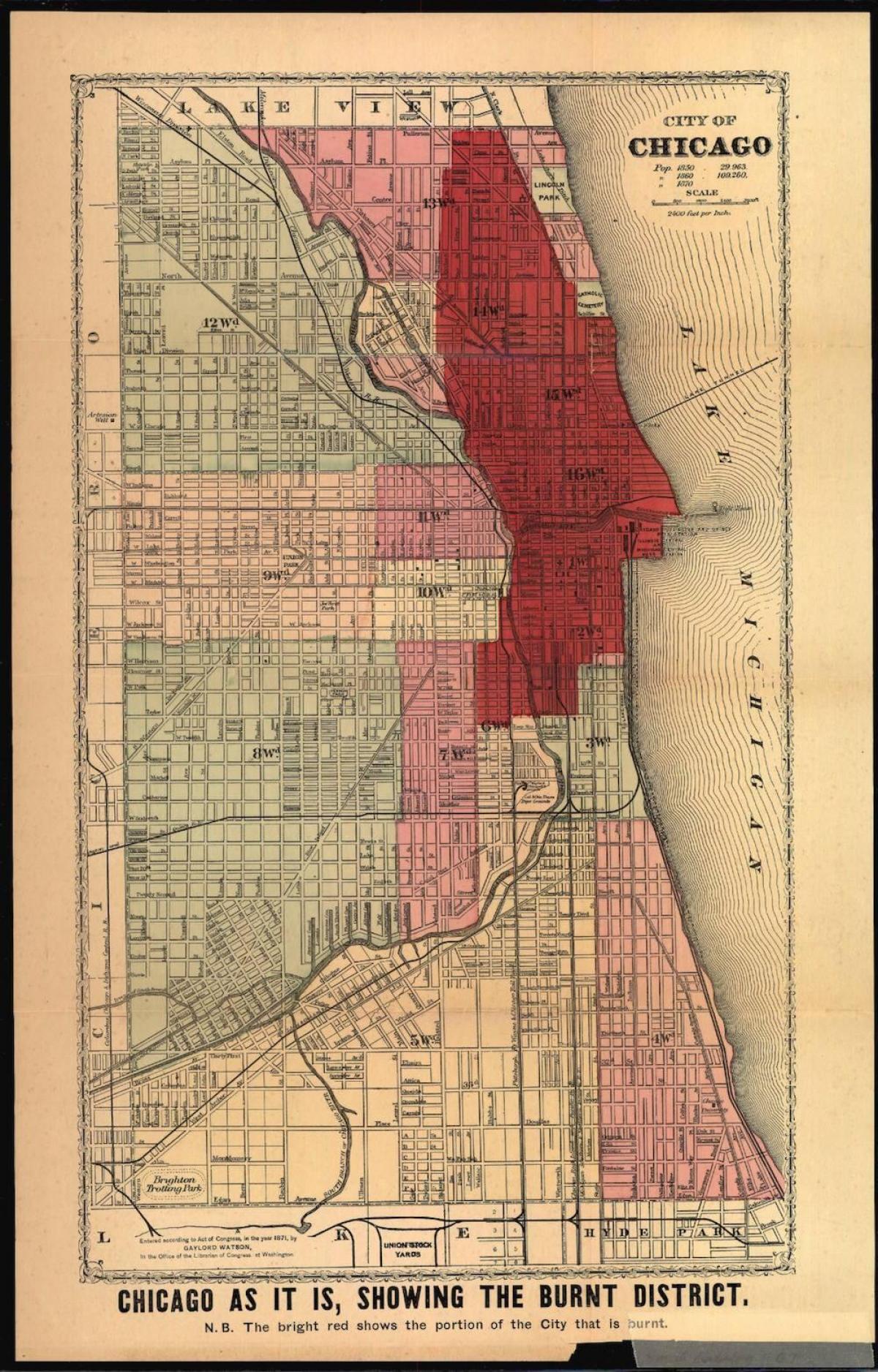 mapa veľký Chicago fire