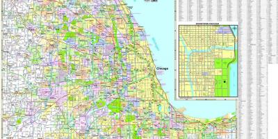 Mapu Chicago diaľnice