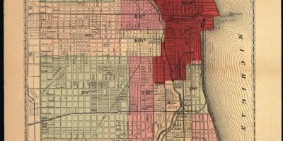 Mapa veľký Chicago fire