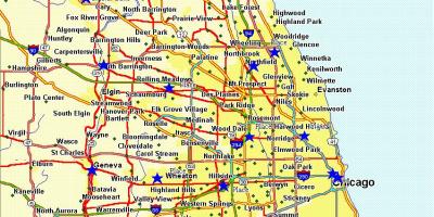 Mapa mesta Chicago