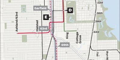 Redline Chicago mapu