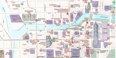 Turistické mapy v Chicagu