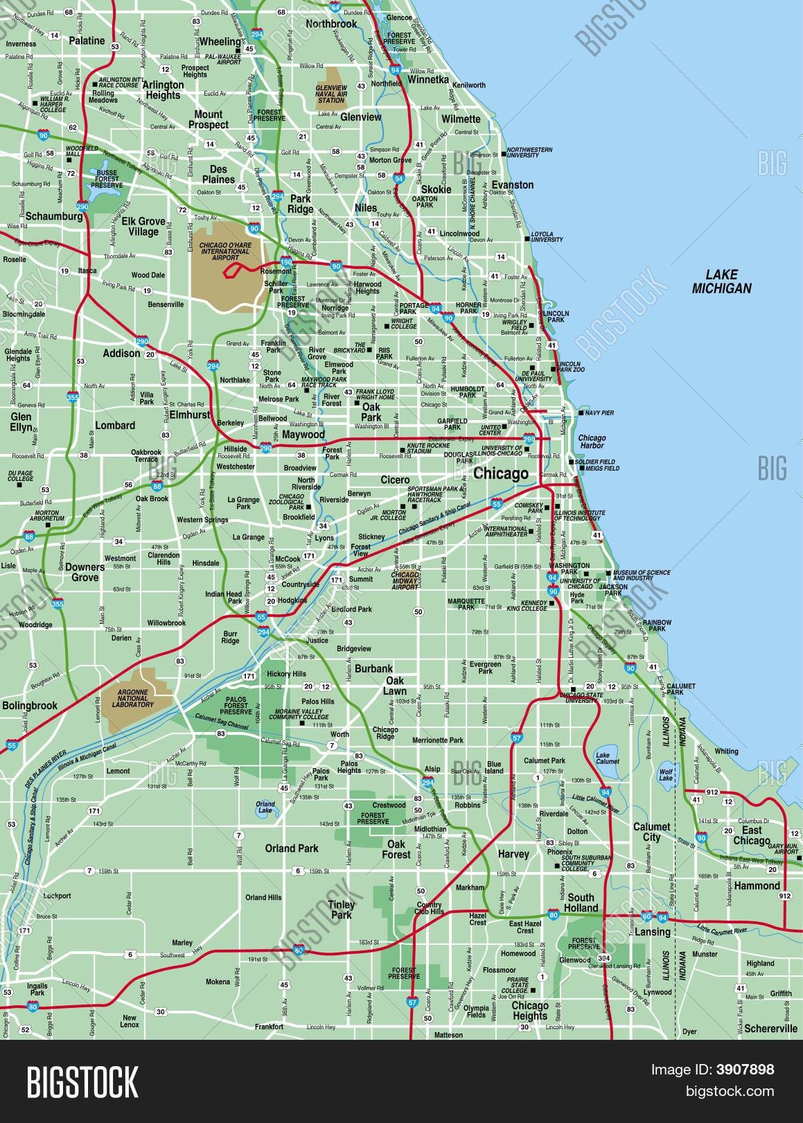 mapu Chicago area