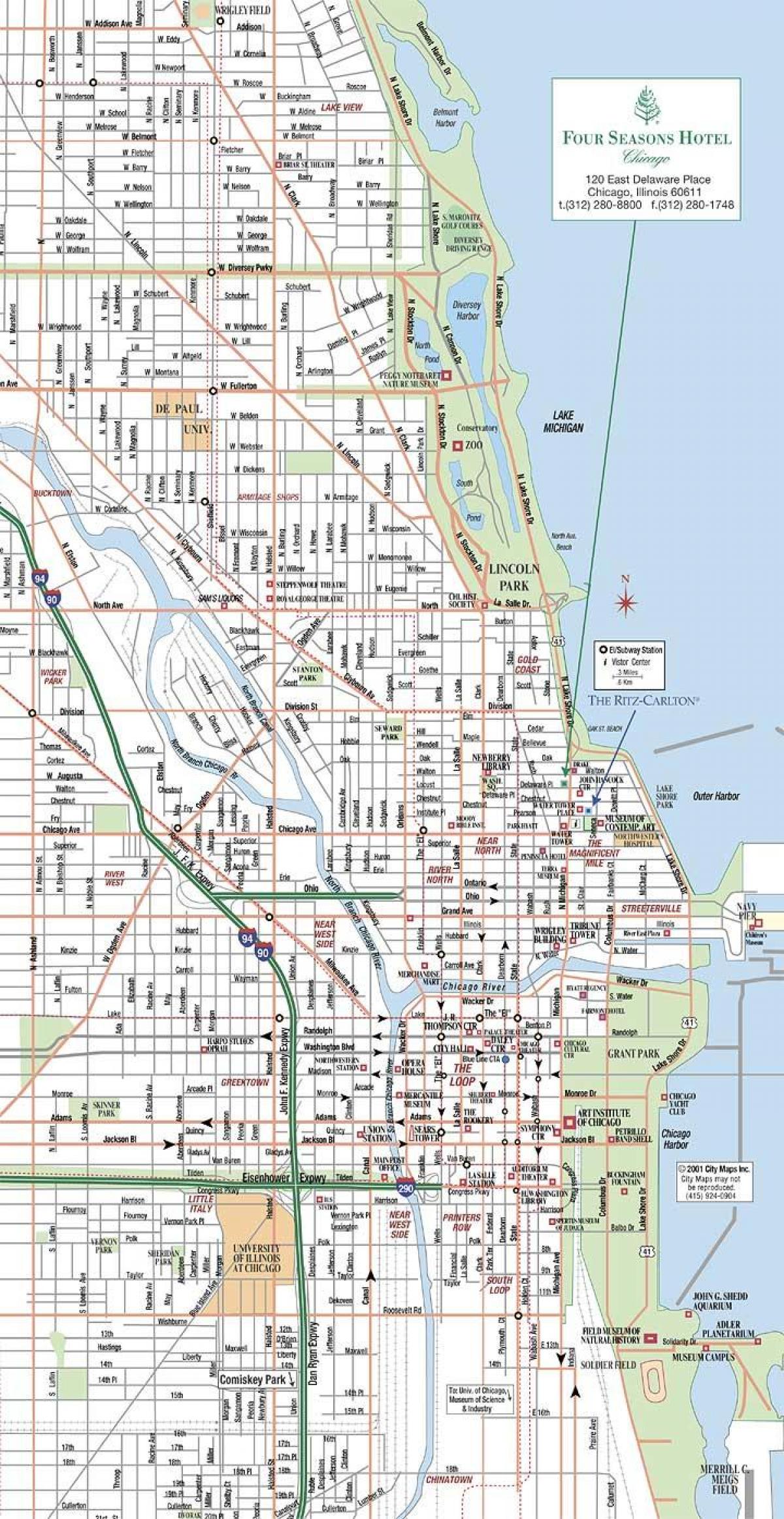 ulica mapu Chicago