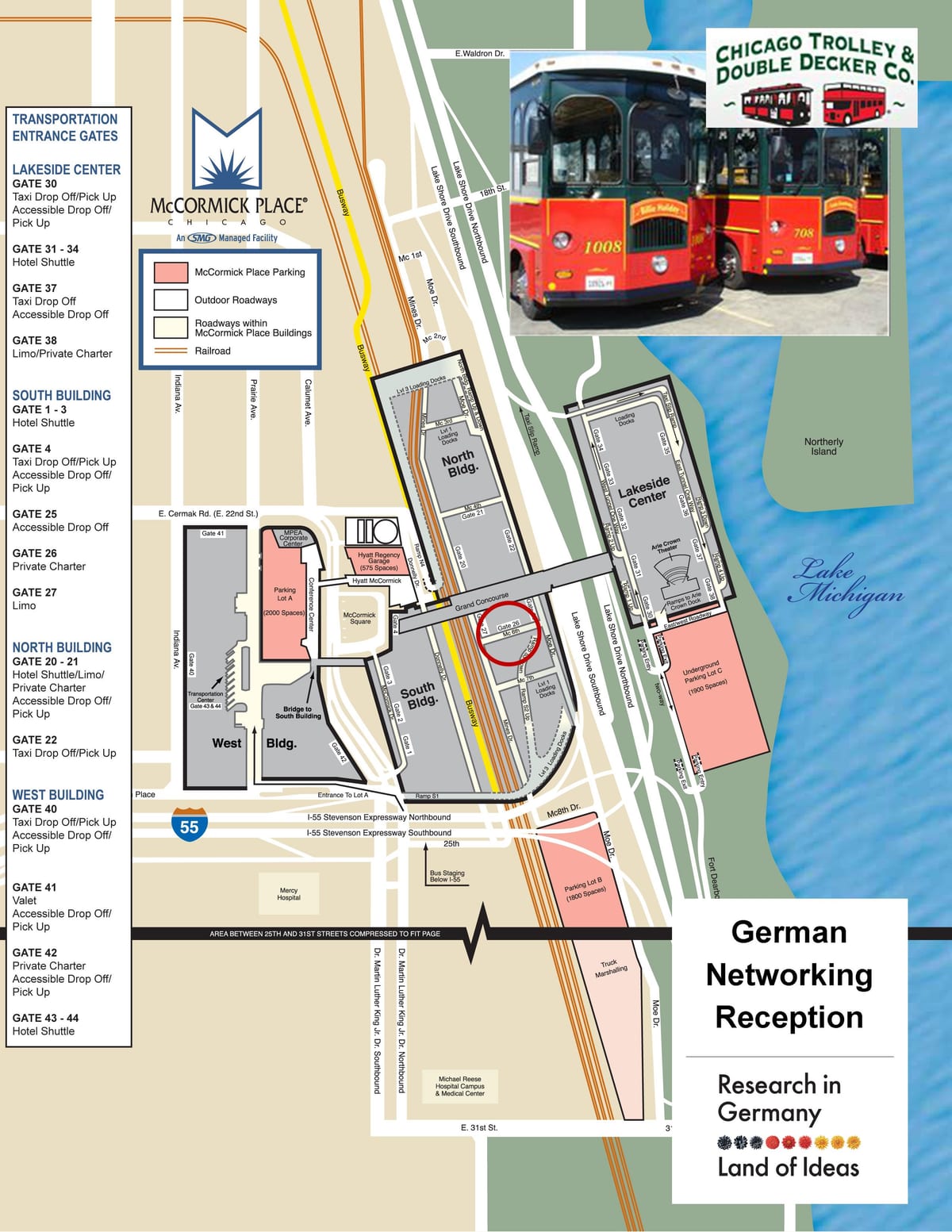 Chicago trolley tour mapu