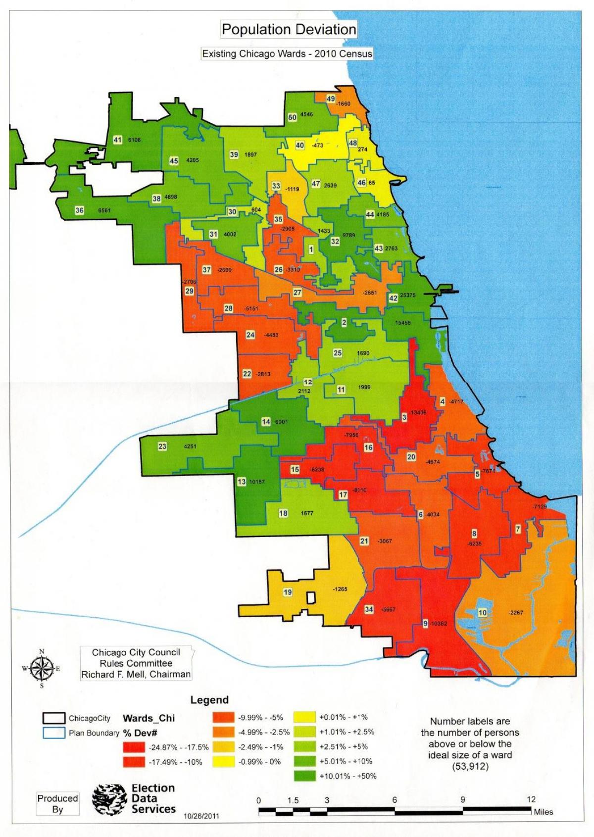Chicago zóny mapu