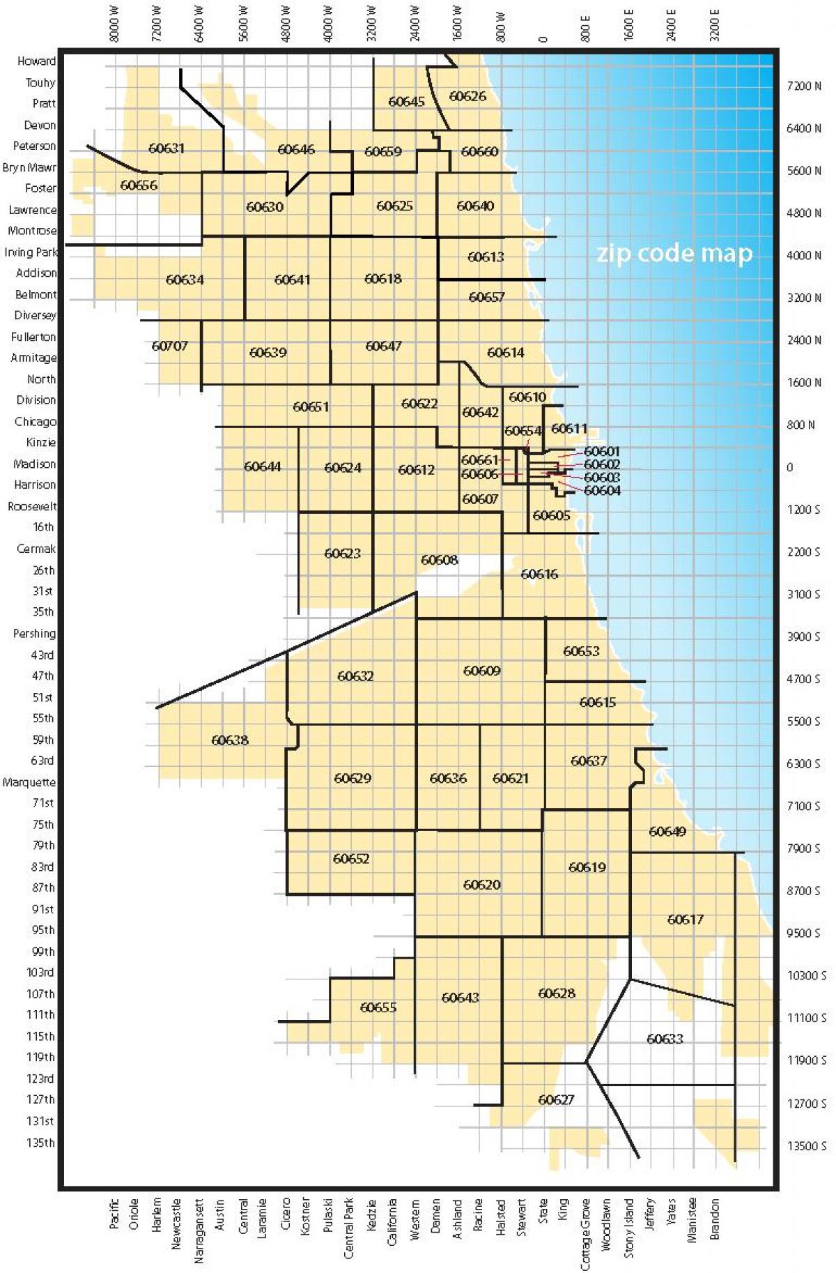 Chicago area code mapu