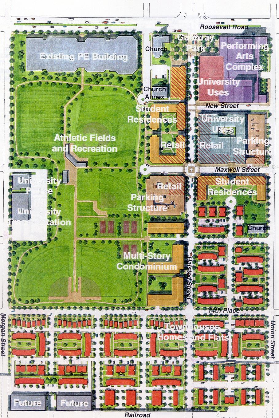 mapa UIC areál východ