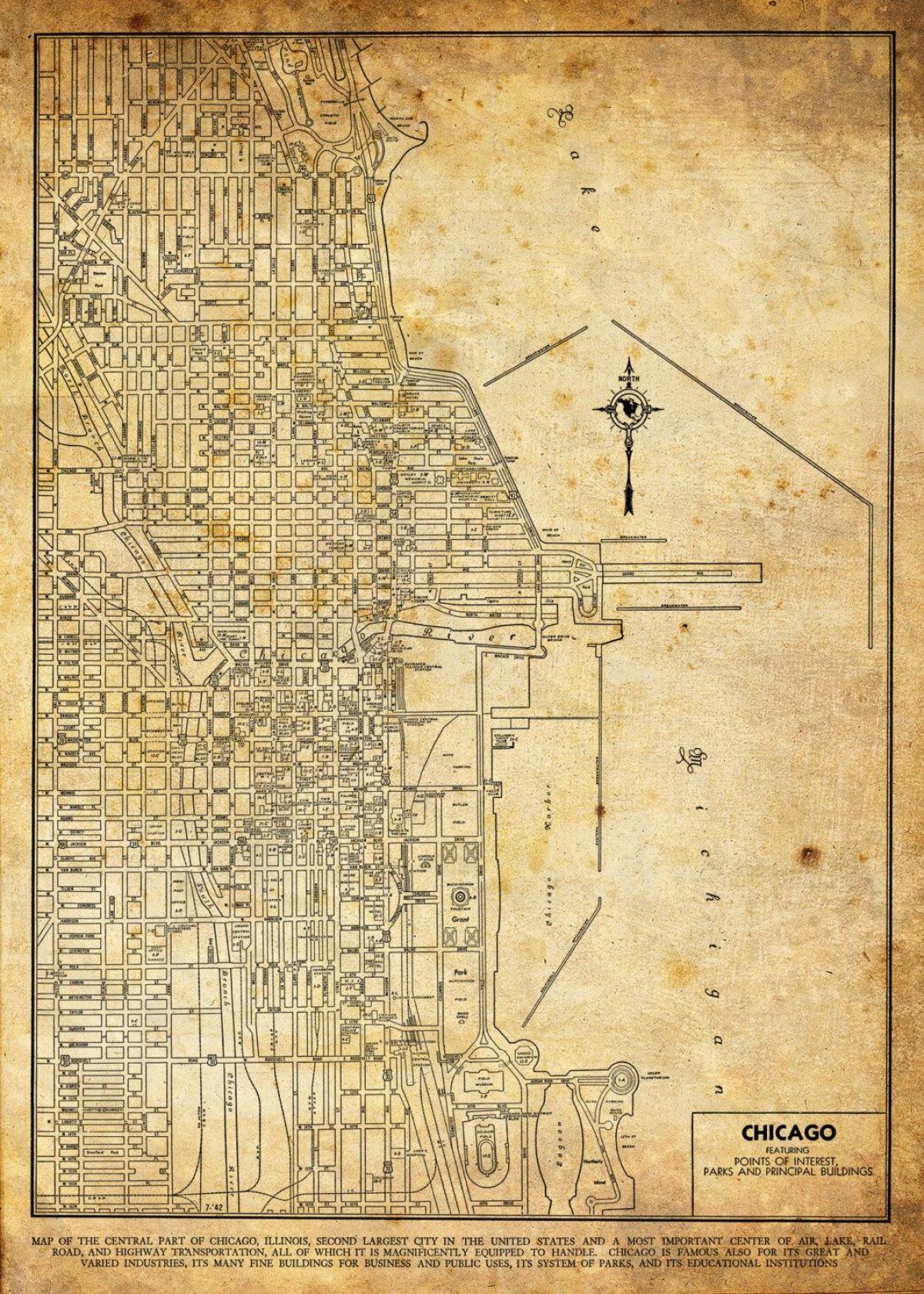 vintage mapu Chicago
