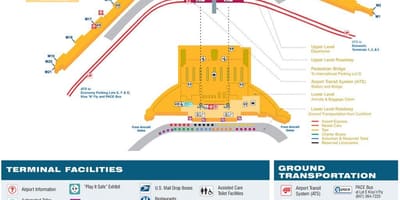 Mapa ord terminál 5 mapu Chicago