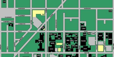 Mapa UIC areálu